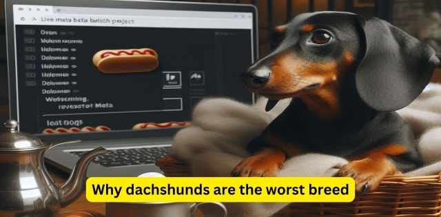 This image show a dachshunds are the worst breed